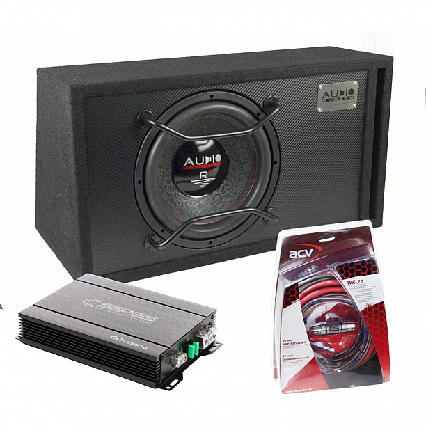 Subwoofer Passif 12 Pouces 1000 Watts RMS Audio System X12 EVO BR - Boîtier Inclus, Pour Caisson Basse